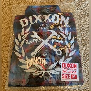 DIXXON Red and Blue Plaid Flannel